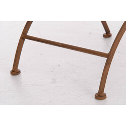 Adara nostalgisk have stol i håndlavet jern med antik patina