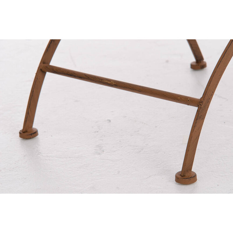 Adara nostalgisk have stol i håndlavet jern med antik patina