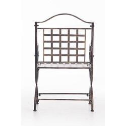 Nostalgisk jernhave stol med håndlavet antikpatina til have og terrasse