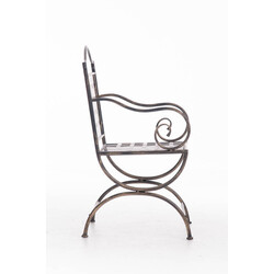 Nostalgisk jernhave stol med håndlavet antikpatina til have og terrasse