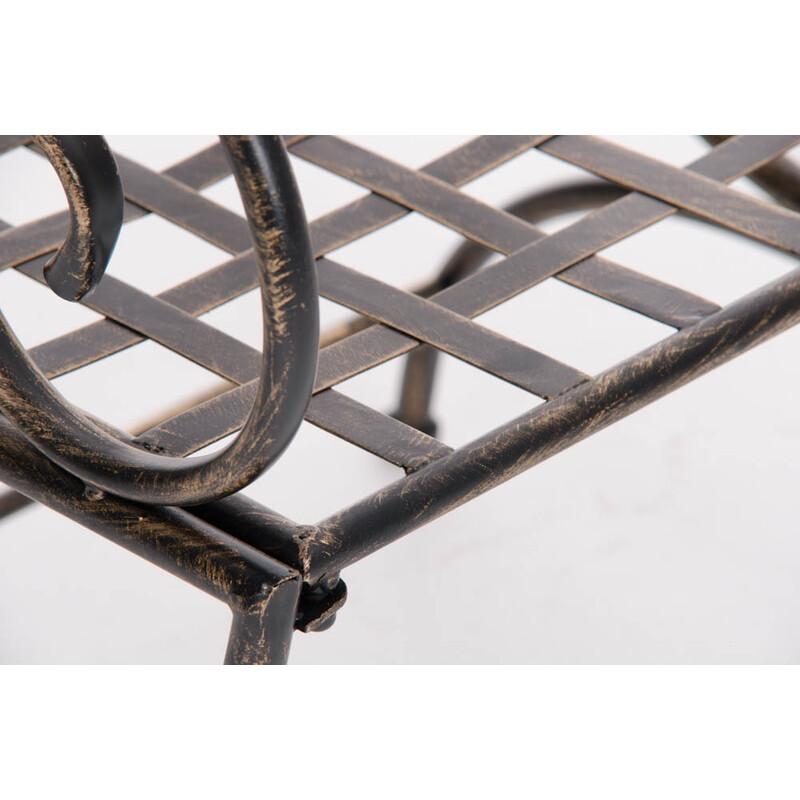 Nostalgisk jernhave stol med håndlavet antikpatina til have og terrasse