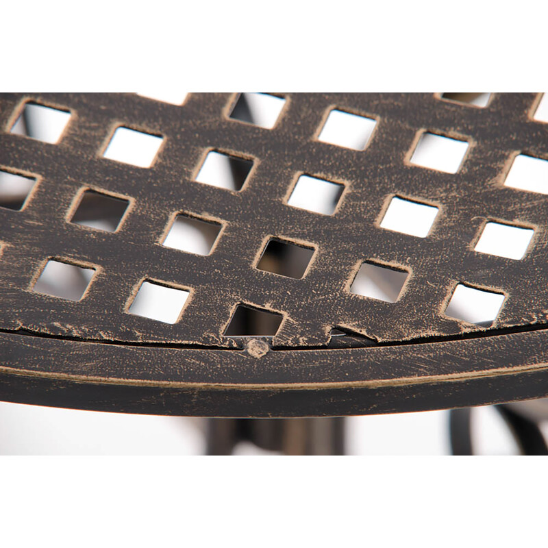 Amanda rund havebord 70 cm håndlavet jern med antikpatina