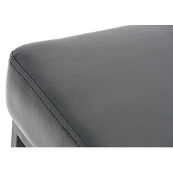 Klassisk barstol med moderne twist polstret kunstlæder integreret fodstøtte