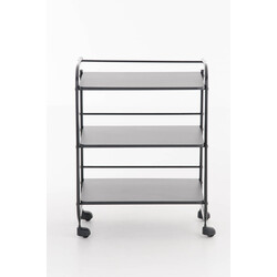 Medicinsk vogn PL902 hvid tre niveauer holdbar metal træ 60 kg