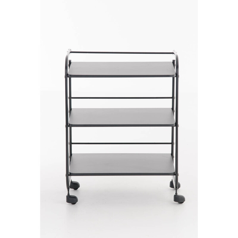 Medicinsk vogn PL902 hvid tre niveauer holdbar metal træ 60 kg