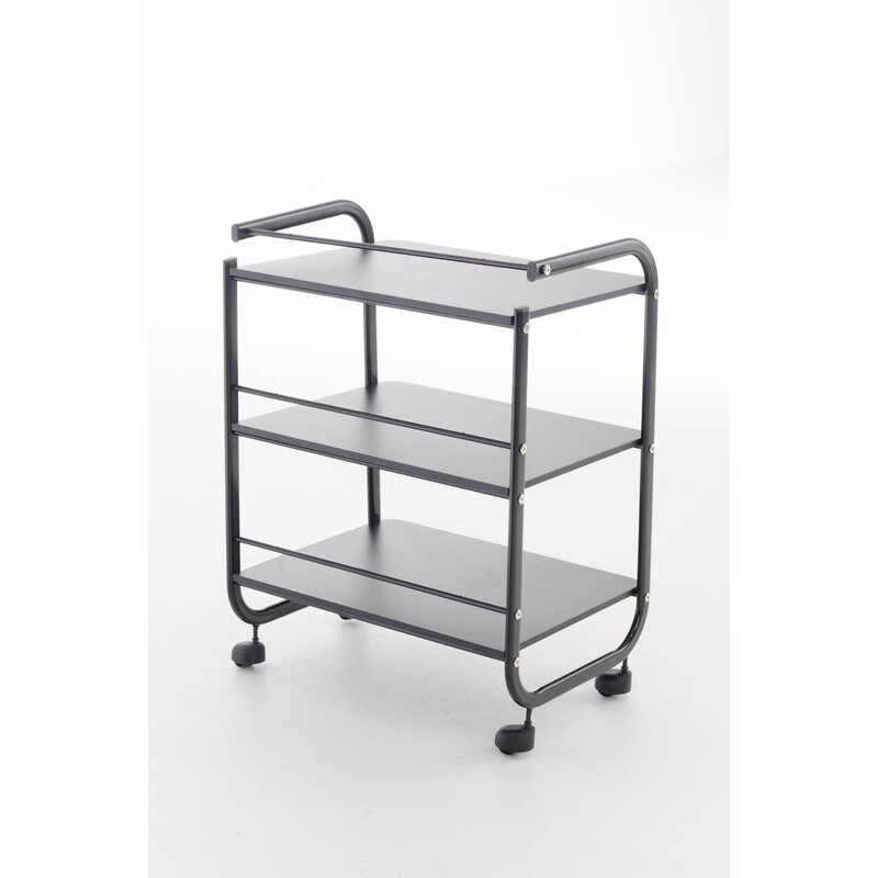 Medicinsk vogn PL902 hvid tre niveauer holdbar metal træ 60 kg