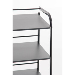 Medicinsk vogn PL902 hvid tre niveauer holdbar metal træ 60 kg