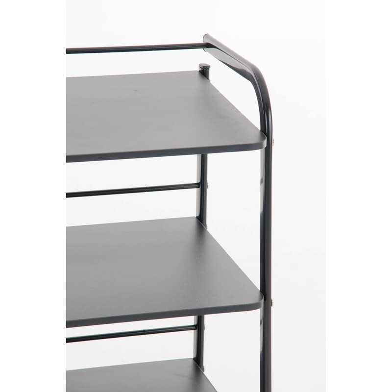 Medicinsk vogn PL902 hvid tre niveauer holdbar metal træ 60 kg