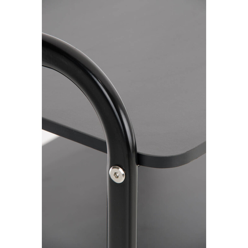 Medicinsk vogn PL902 hvid tre niveauer holdbar metal træ 60 kg