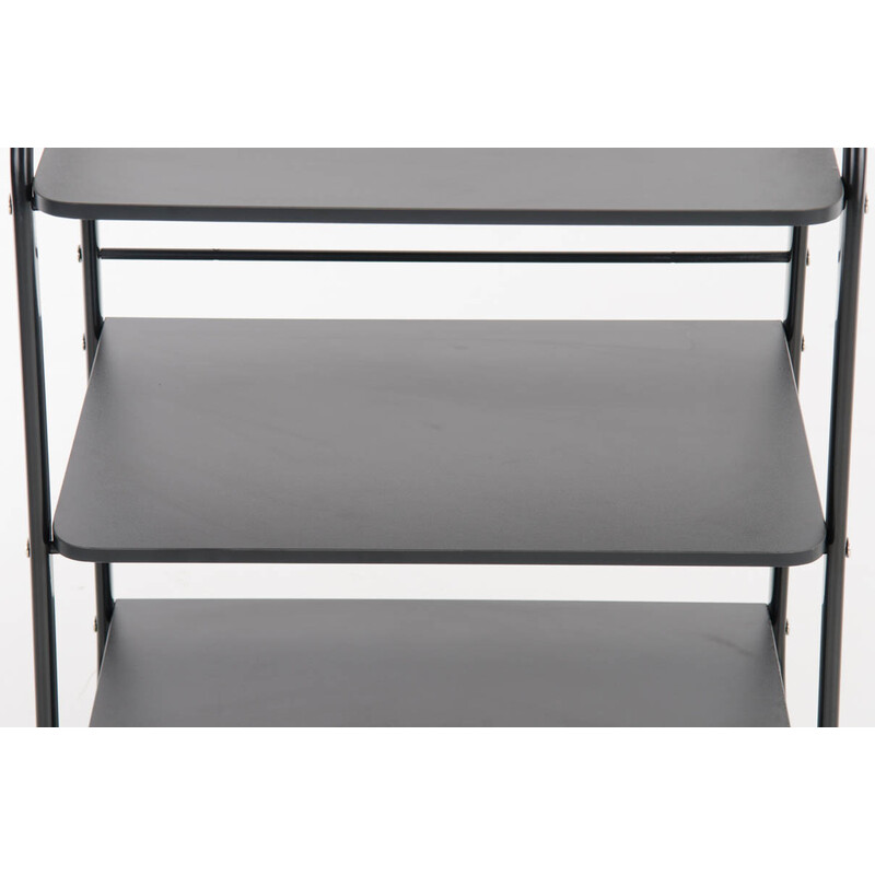 Medicinsk vogn PL902 hvid tre niveauer holdbar metal træ 60 kg