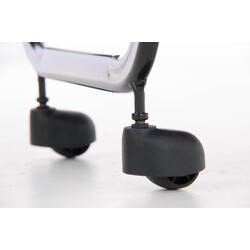 Medicinsk vogn PL902 hvid tre niveauer holdbar metal træ 60 kg