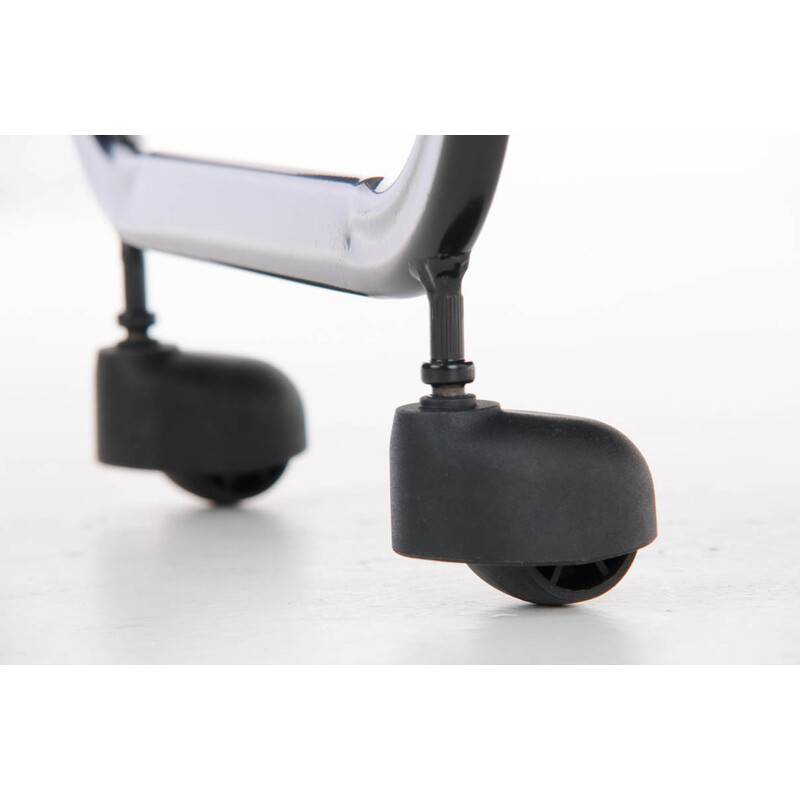 Medicinsk vogn PL902 hvid tre niveauer holdbar metal træ 60 kg