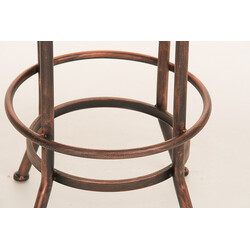 Elegant justerbar barstol med træsidde metalramme og fireben