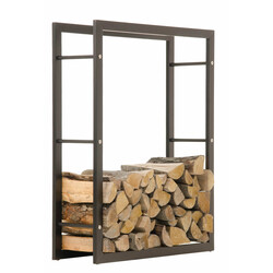 Elegant mat sort pejsestativ indendørs flere størrelser 40 til 100 cm bred