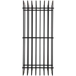 Irving sort metal brændeholder til pejs sidehøj flere størrelser