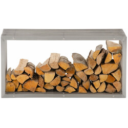 Irving rustfri stål brændeholder til indendørs hængende brug