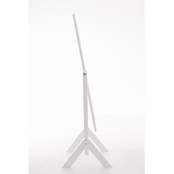 Træ stående spejl i antik stil med metalringe 153 cm