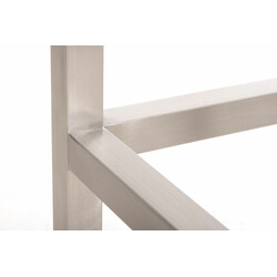 Taylor E80 stofbetrukket firebenet barstol med rustfri stålkonstruktion