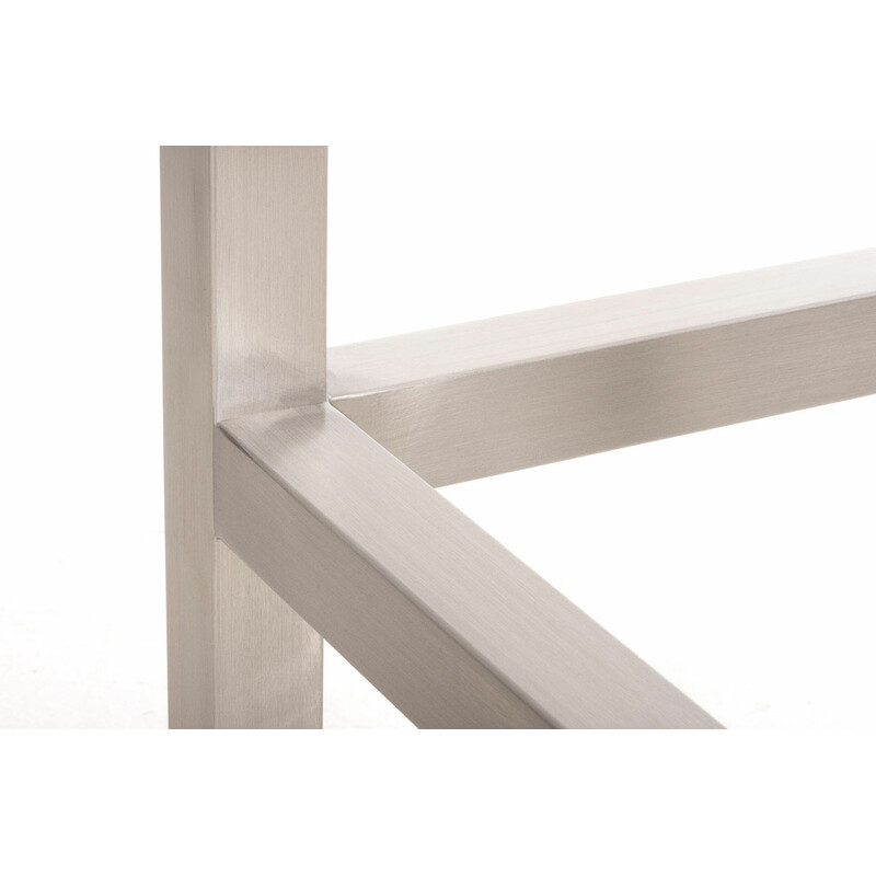 Taylor E80 stofbetrukket firebenet barstol med rustfri stålkonstruktion