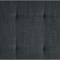 Stilfuld Barci-bænk med polstret sæde og firebenet rustfri stålkonstruktion