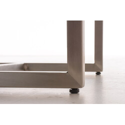 Komfortabel polstret stolestol med rustfri stålrør til alsidig brug