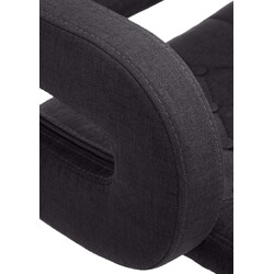 Dublin justerbar barstol med stofbetræk armlæn og metalramme