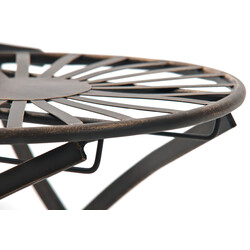 Nostalgisk jern siddegruppe med antikpatina til terrasse og have