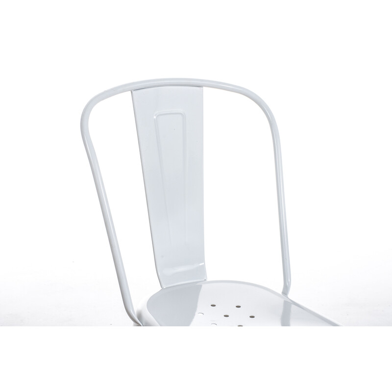 Benedikt metalstol med høj ryg stabelbar og vedligeholdelsesvenlig