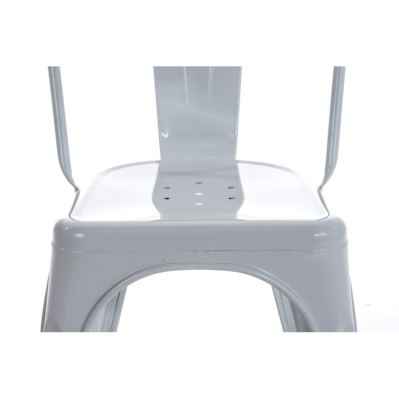 Benedikt metalstol med høj ryg stabelbar og vedligeholdelsesvenlig