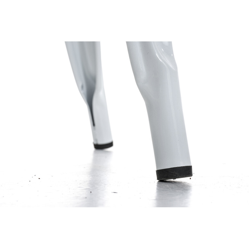 Benedikt metalstol med høj ryg stabelbar og vedligeholdelsesvenlig