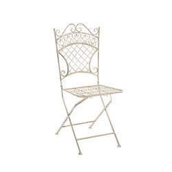 Nostalgisk Adelar have og terrassestol i jern med antikpatina