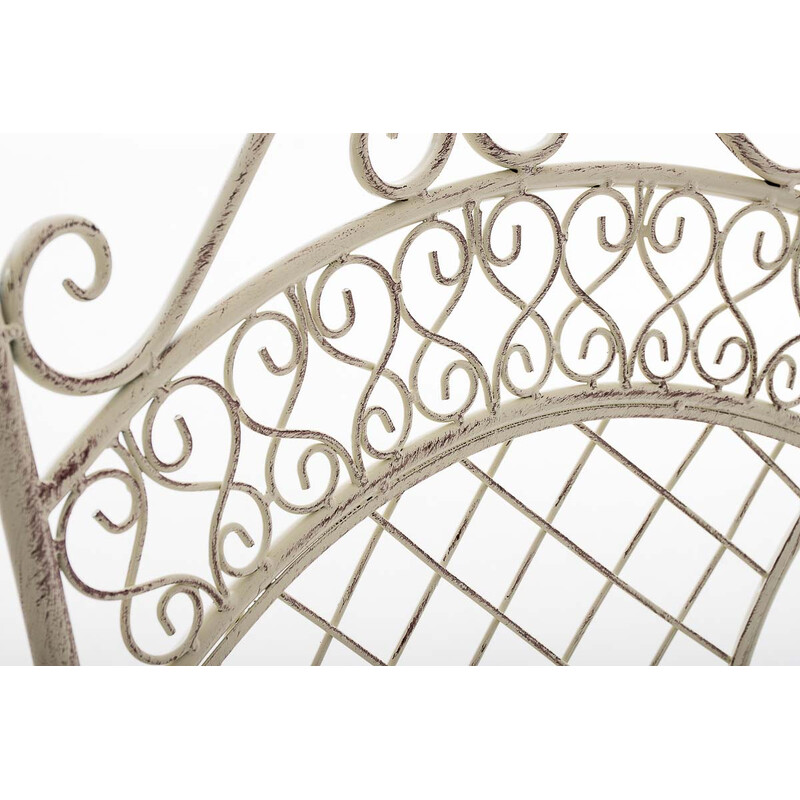 Nostalgisk Adelar have og terrassestol i jern med antikpatina