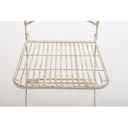 Nostalgisk Adelar have og terrassestol i jern med antikpatina