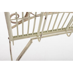 Nostalgisk Adelar have og terrassestol i jern med antikpatina