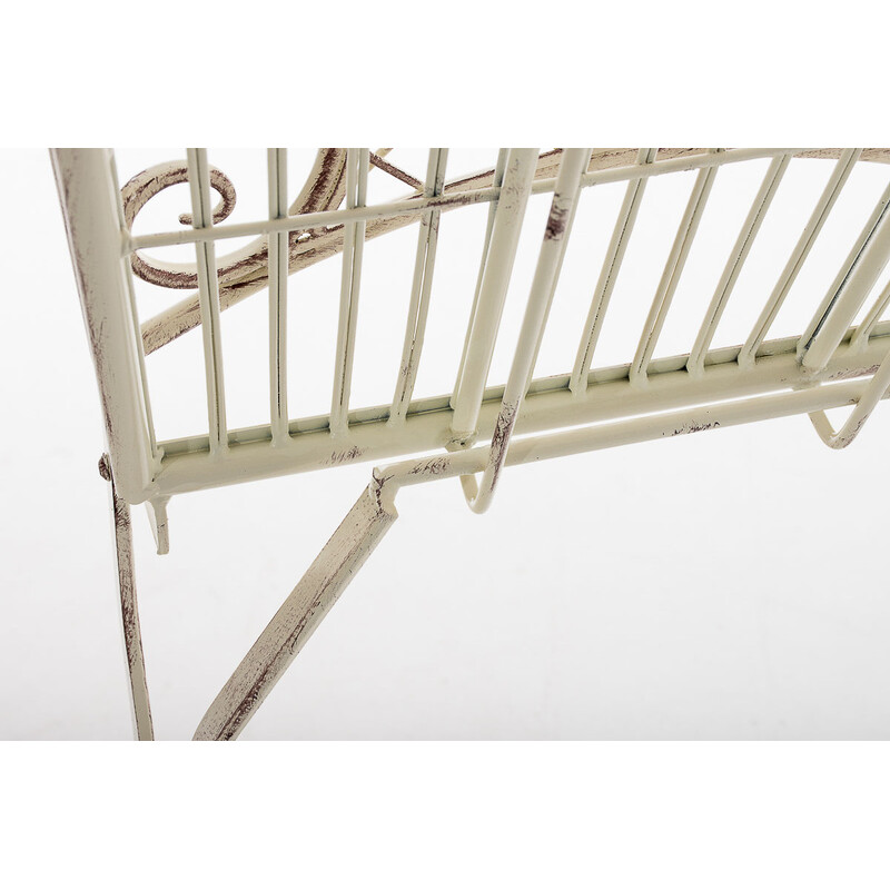 Nostalgisk Adelar have og terrassestol i jern med antikpatina