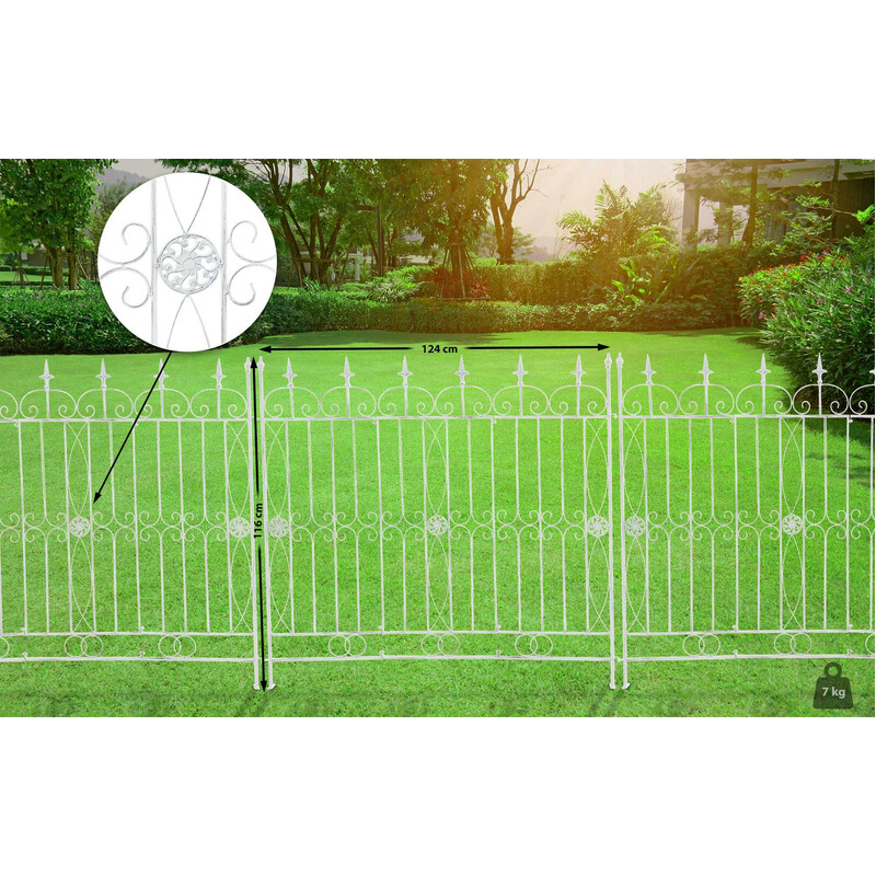 Jernhavehegn til klatreplanter 124 cm bred 116 cm høj