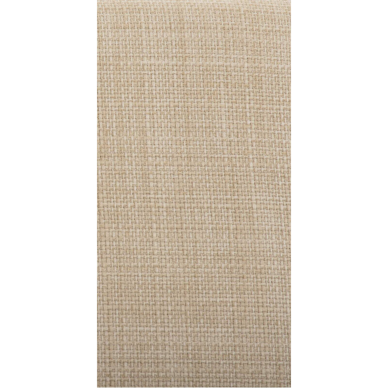 Moderne spisestol med svingende rustfri stålramme og stofbetræk