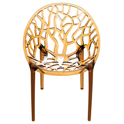 2 stk Crystal XXL stabelbar vejrbestandig havestol polykarbonat