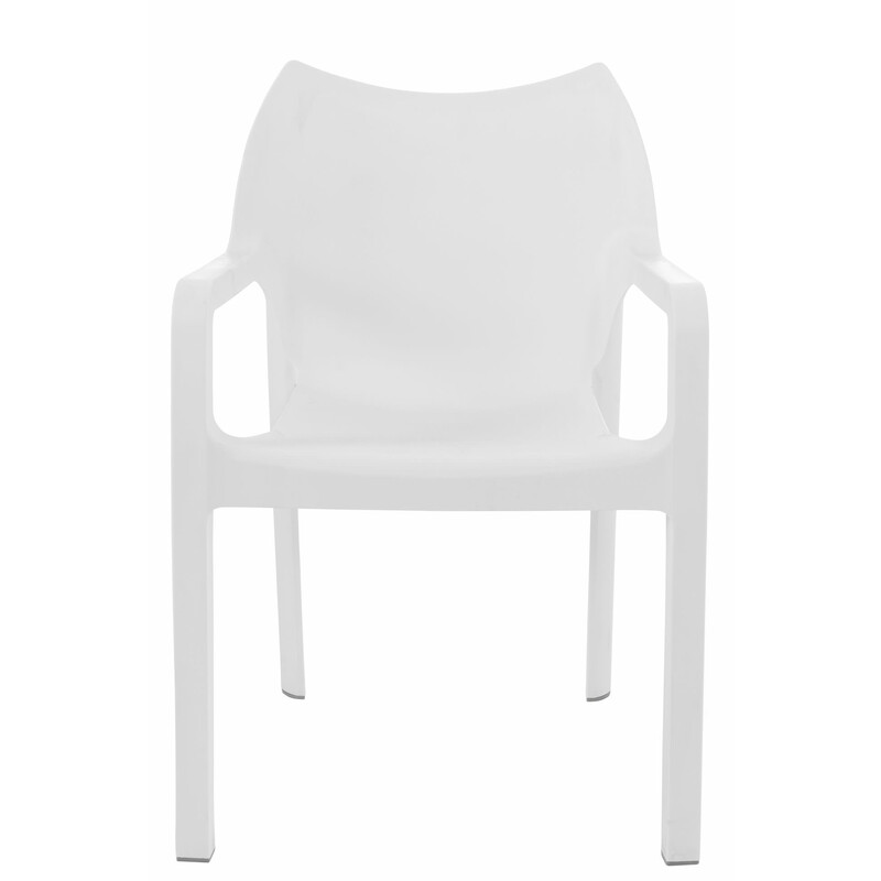 Diva-stabelbare stole 2 stk sæt til indendørs og udendørs brug