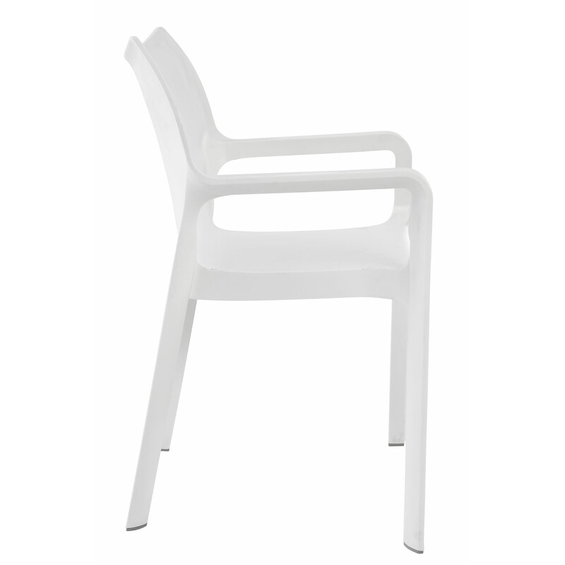 Diva-stabelbare stole 2 stk sæt til indendørs og udendørs brug