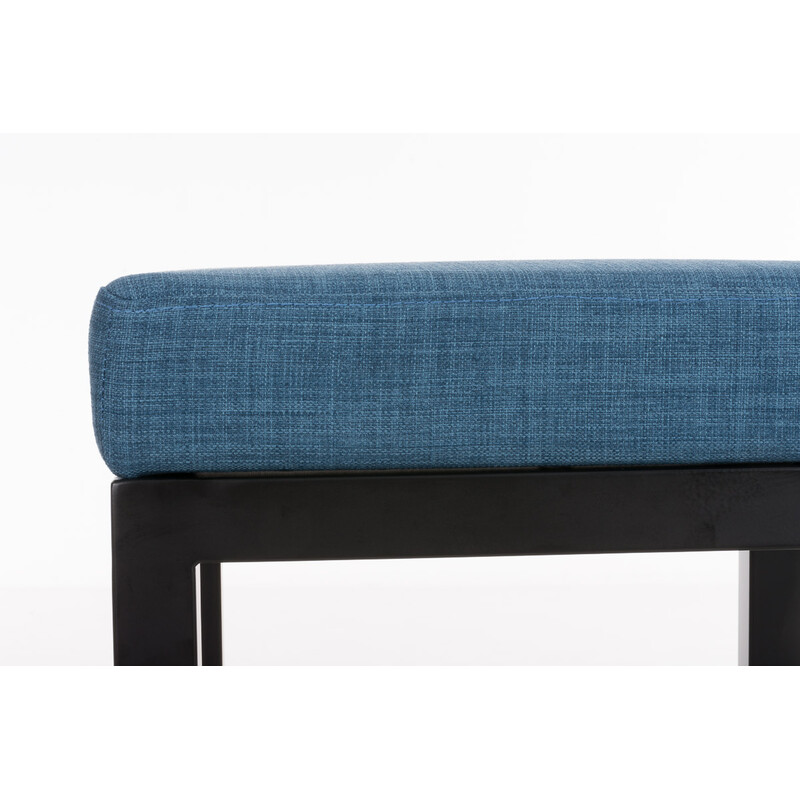 Taylor sort stofbarstol med firebenet design 80 cm