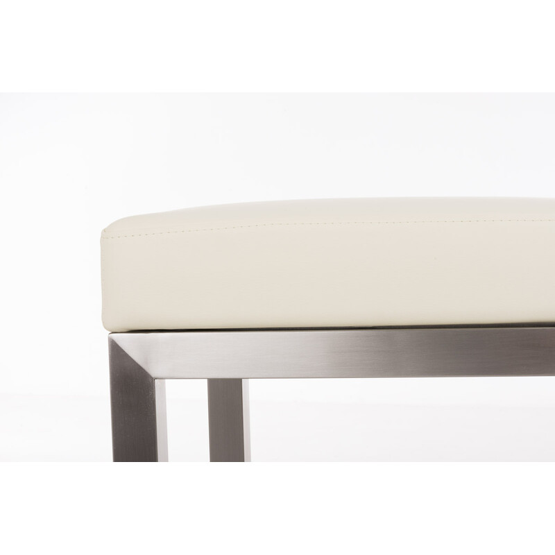 Taylor E85 farverige firebenet barstol i rustfrit stål med kunstlæder