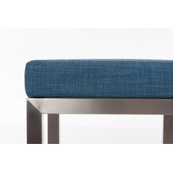 Taylor E85 stofbetrukket barstol med rustfri stålramme 85 cm