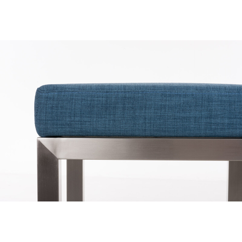 Taylor E85 stofbetrukket barstol med rustfri stålramme 85 cm