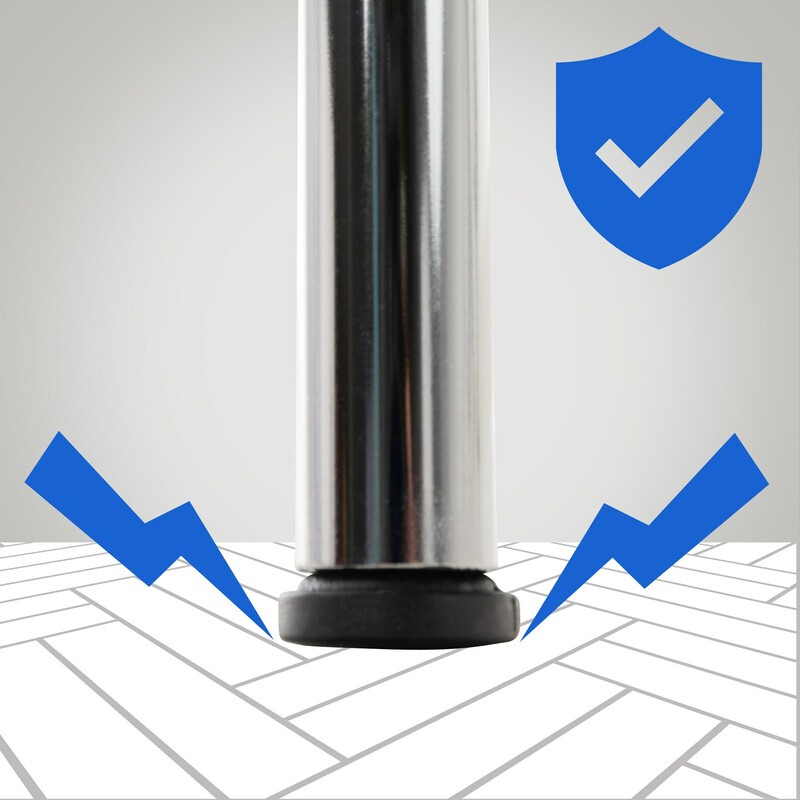 Calisto sammenklappelig stol med træsæde metalramme 120 kg belastning