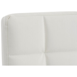 Moderne ergonomisk kontorstol med kunstlæder højdejustering og kromet ramme