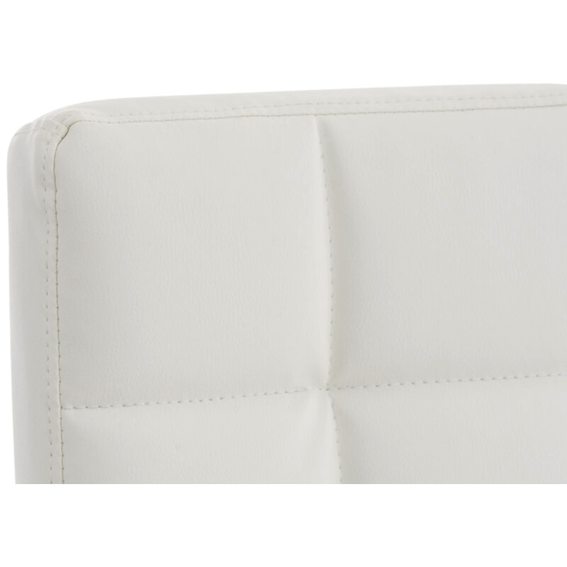 Moderne ergonomisk kontorstol med kunstlæder højdejustering og kromet ramme