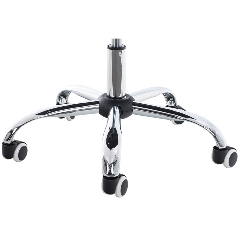 Moderne ergonomisk kontorstol med kunstlæder højdejustering og kromet ramme