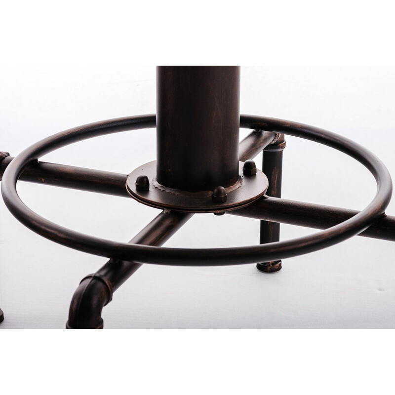 Justerbart ståbord i brandpostform af træ og stål 50 cm