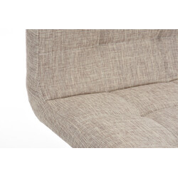 Lincoln stof barstol med birk ramme og polstret sæde